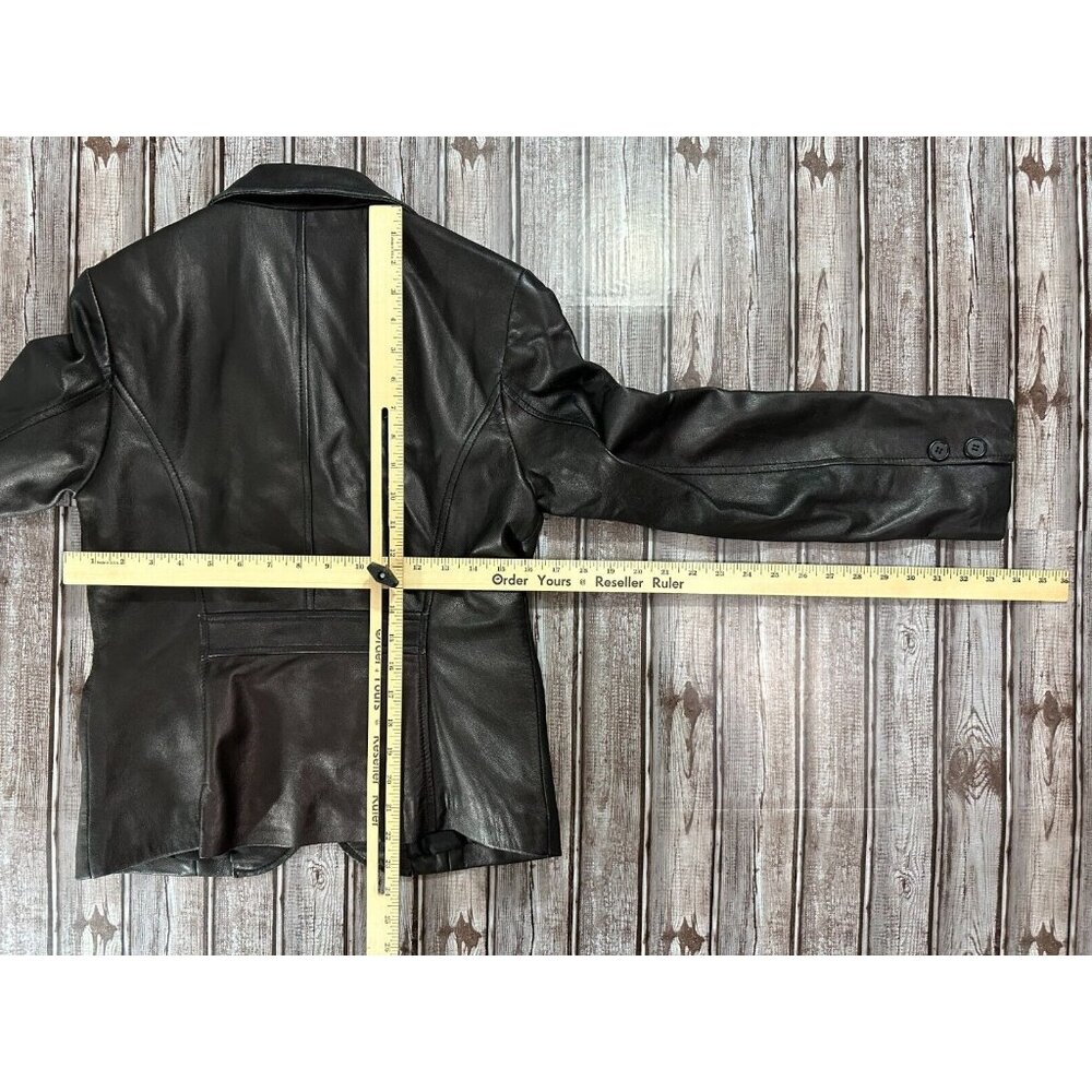 Torino Lamborghini Lambskin Leather jacket size L trim kangaroo hair / cow - Picture 2 of 5